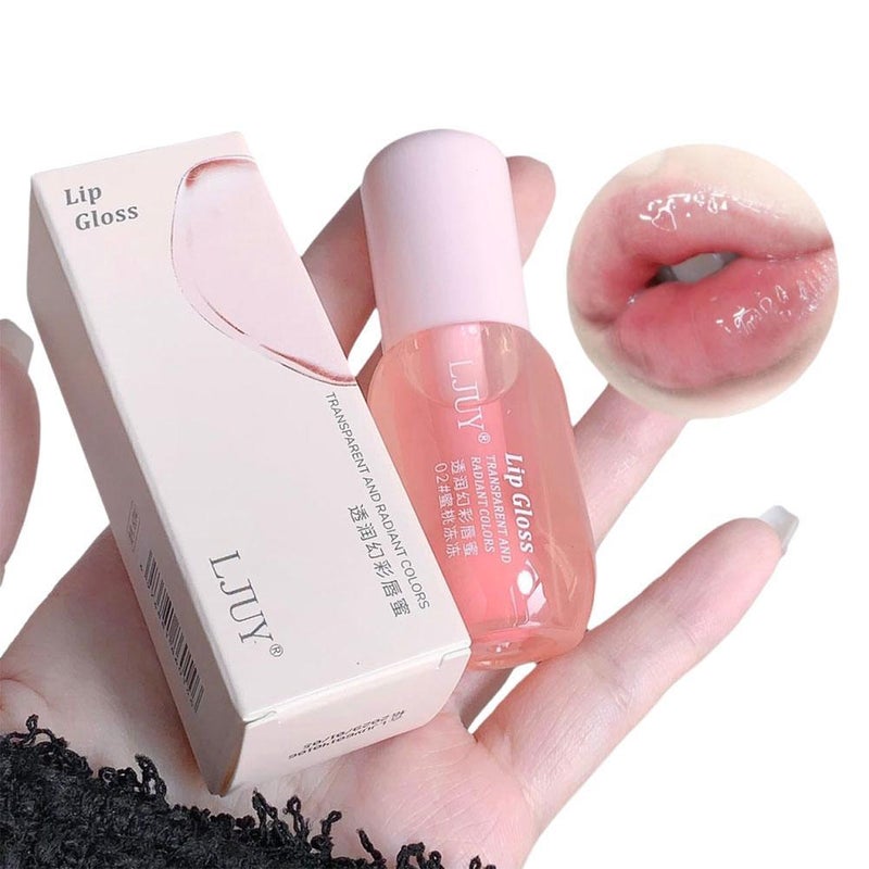 Lip oil, moisturizing and luminous, transparent lip gloss, reduces lip lines, lip balm for men and women, suitable for autumn and winter.